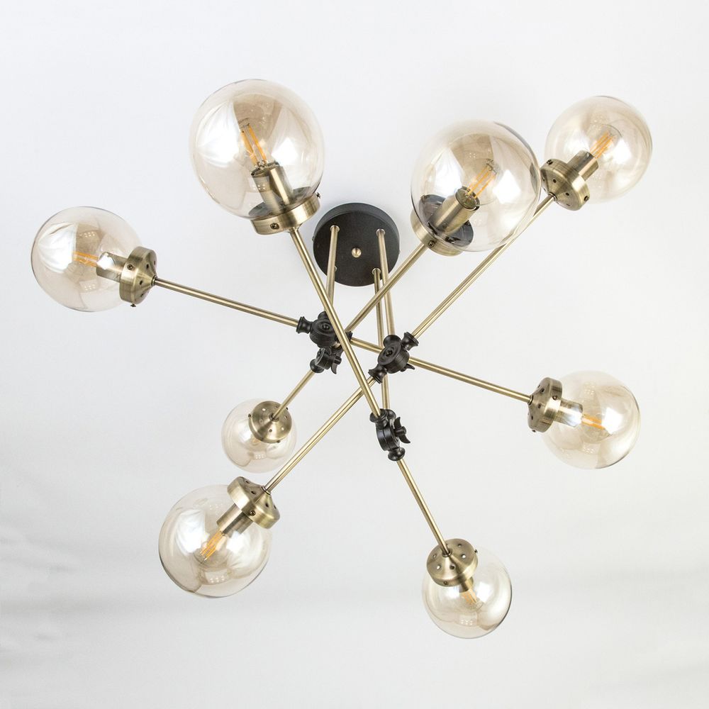 Citilux Планета CL105185 Люстра на штанге поворотная Бронза