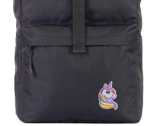 Нашивка термоаппликация на одежду и на рюкзак.  Единорог