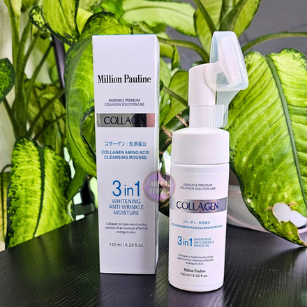Пенка для умывания Million Pauline Коллаген 3в1 щетка 150 мл