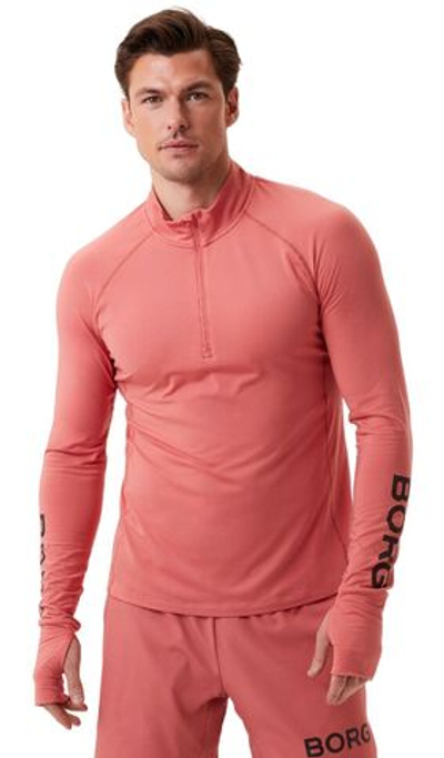 Куртка теннисная Bj_rn Borg Borg Midlayer Half Zip - Pink