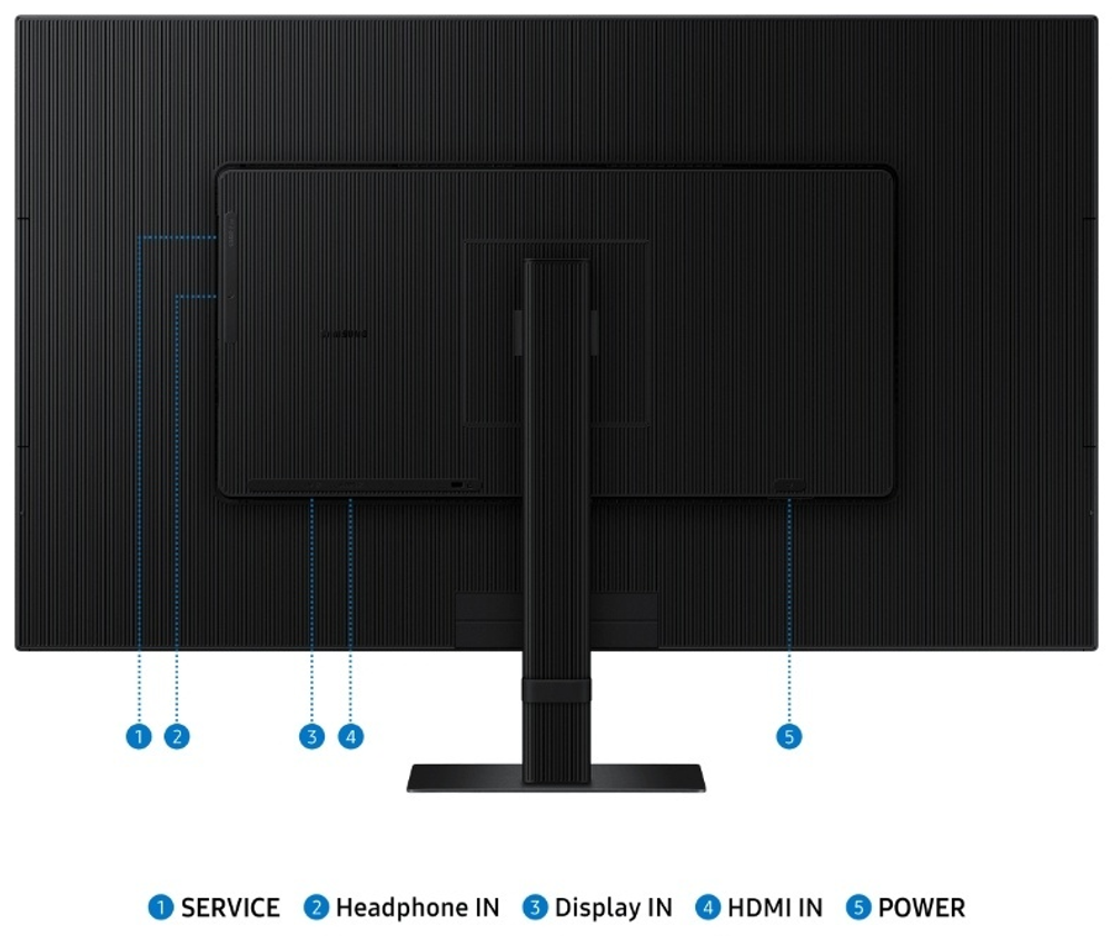Монитор Samsung ViewFinity LS32D700EAIXCI черный