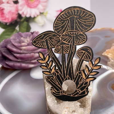 51382  Подставка под Шар дерево Грибы 70*100мм