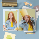 PSD-Шаблон фотокниги "Домики"