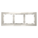 Рамка стеклянная VOLTUM S70 на 3 поста, (кашемир, стекло)