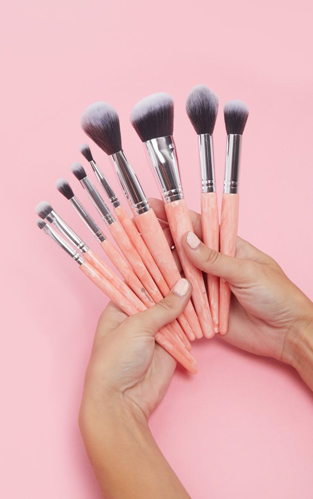 BH Cosmetics Rose Quartz 9 piece brush set