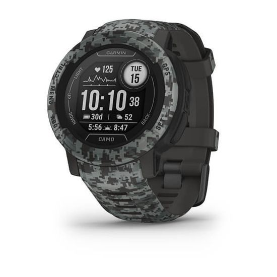 Спортивные прочные часы Garmin Instinct 2, Camo Edition, Graphite Camo, 010-02626-03