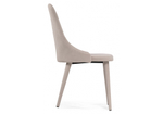Стул на металлокаркасе Woodville Морос с чехлом катания хумус, ножки бежевые