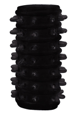 Набор из 7 черных насадок PENIS SLEEVES SET (Цвет: черный)