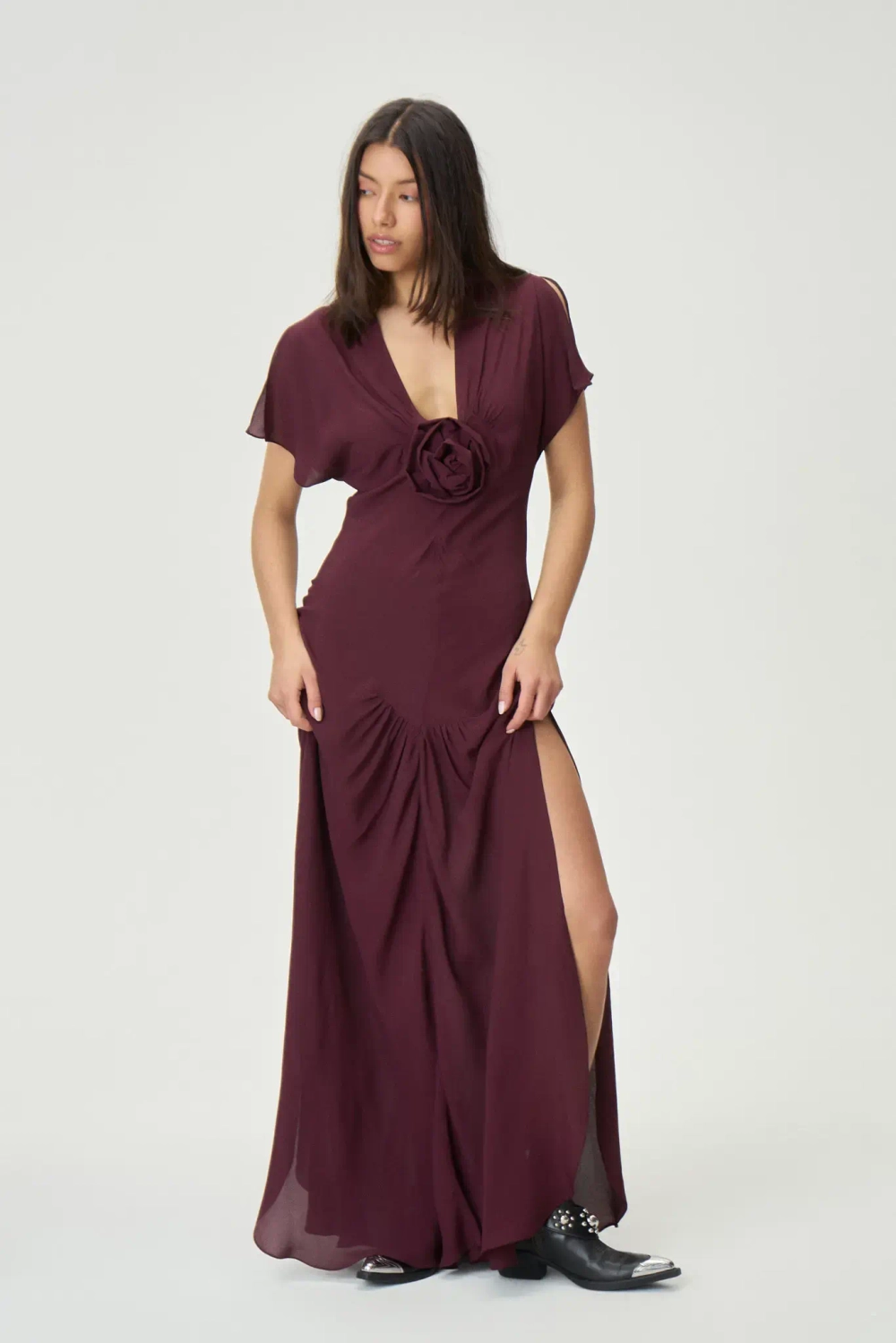 Платье Во имя Розы винное