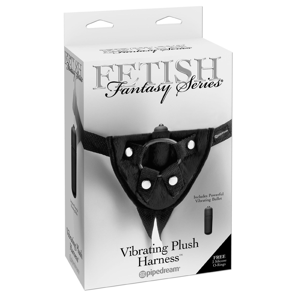 Женские трусики для страпона Vibrating Plush Harness