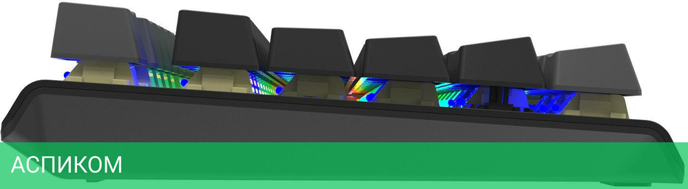 Клавиатура A4Tech Fstyler Neon черный (FS100)