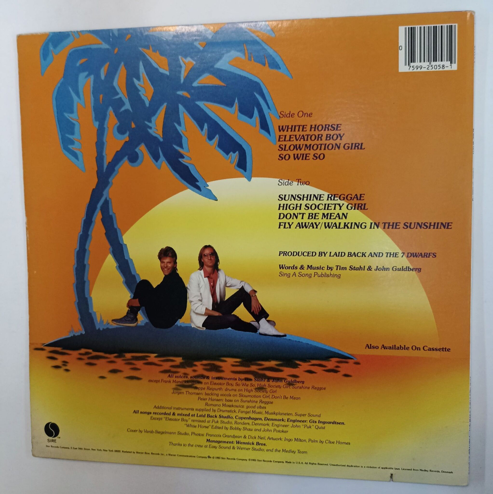 Винтажная виниловая пластинка LP Laid Back Keep Smiling (Sunshine Reggae) (USA 1984)