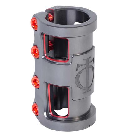 Зажим для трюкового самоката Oath Carcass SCS (серый / красный)