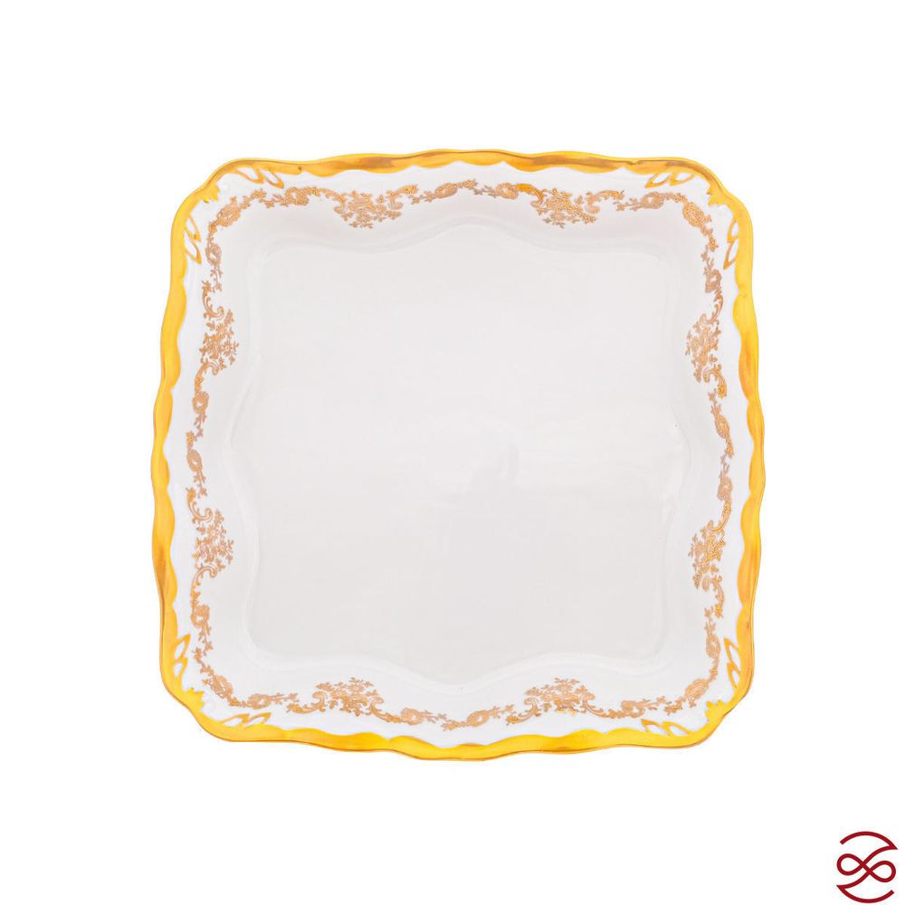 Фруктовница квадратная на ножке Queen's Crown 21 см