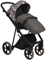 Детская коляска Roan Sol Flowers 3 в 1 с автокреслом Pituso Baesa Pro Black RSF/5003 Forest Clearing/Black