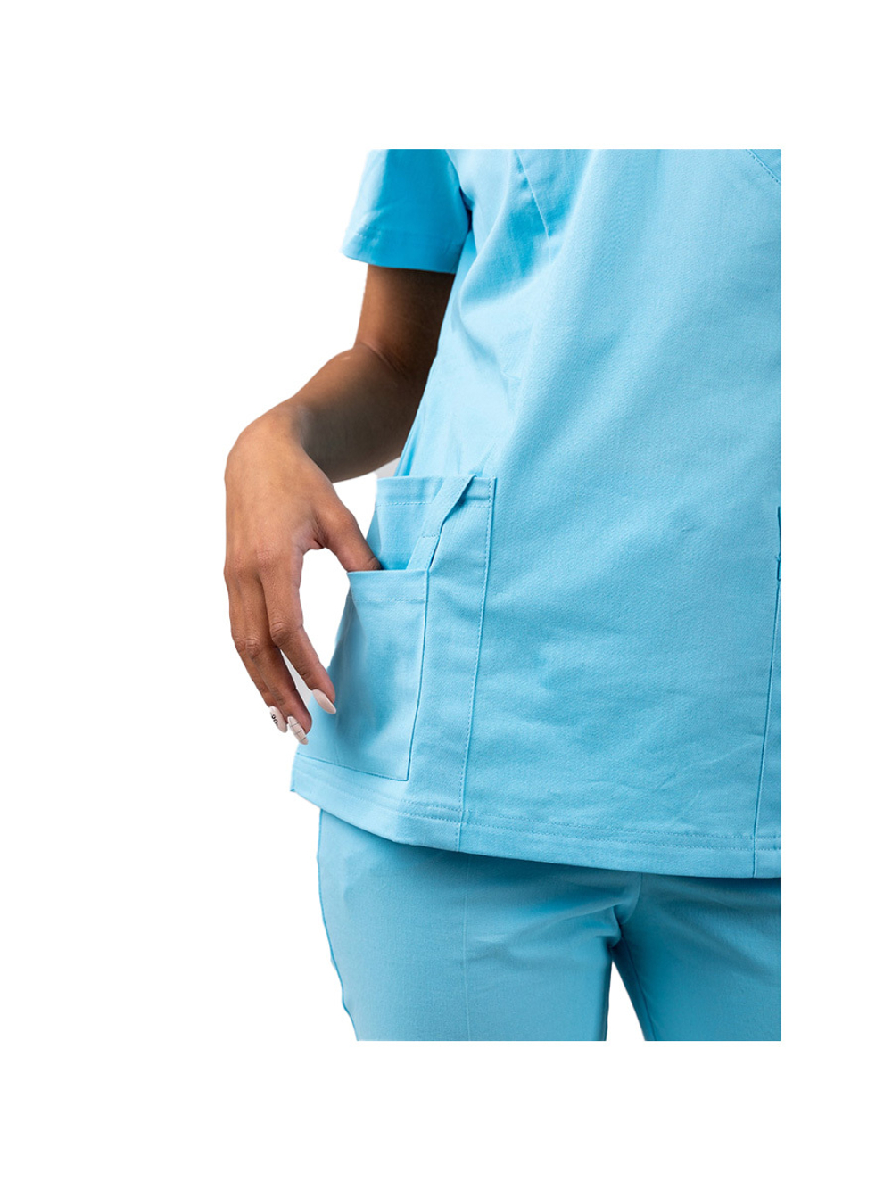 Туника медицинская женская White Wears WW130, голубой, 44