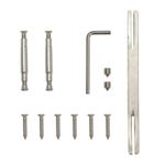 Ручка дверная Code Deco, H-22105-A-BLM, 28227, раздельная, черная, алюминий