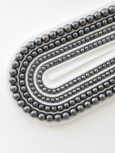 Жемчуг Майорка темно-серая