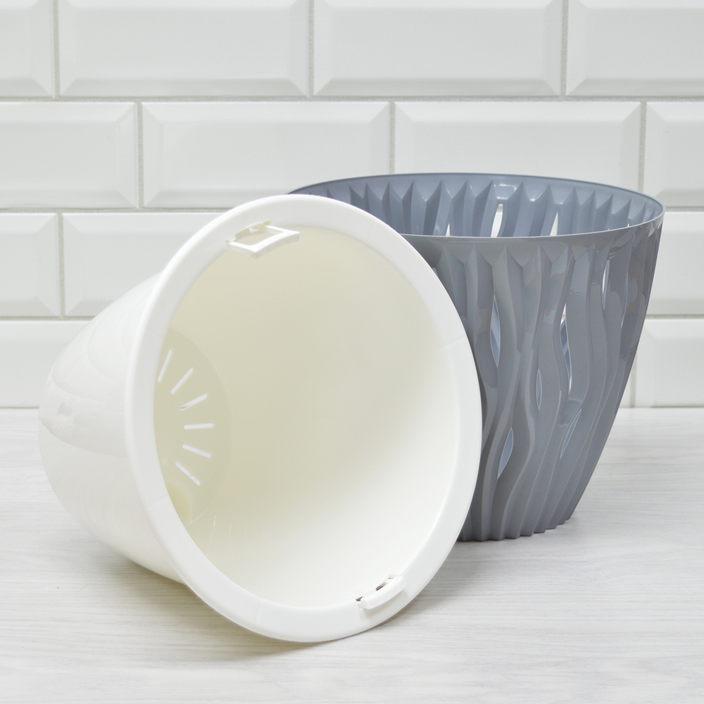 Кашпо Вдохновение 5,7л, серый жемчуг