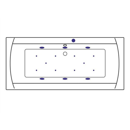 Акриловая ванна Excellent Aquaria Lux Relax 180x80 WAEX.AQU18.RELAX