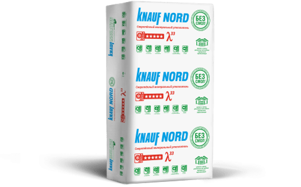 Утеплитель Кнауф Норд KNAUF NORD 1250х600х100 4,5 м2 минеральная вата