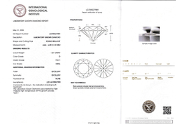 Лабораторно-выращенный бриллиант Кр-57 6.46-6.49 мм D/VVS1 1.01ct