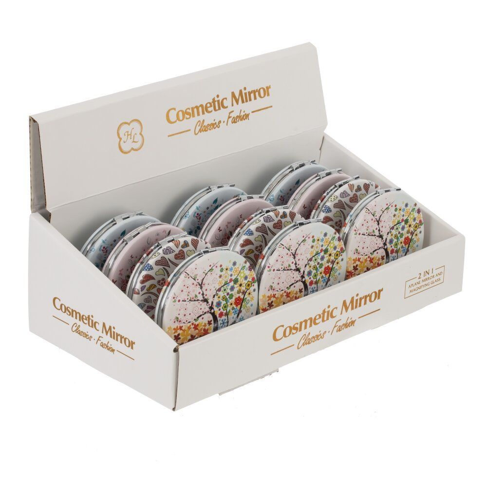 GAEM Зеркало карманное (блок 12шт), L7 W7 H1 см, 4в.