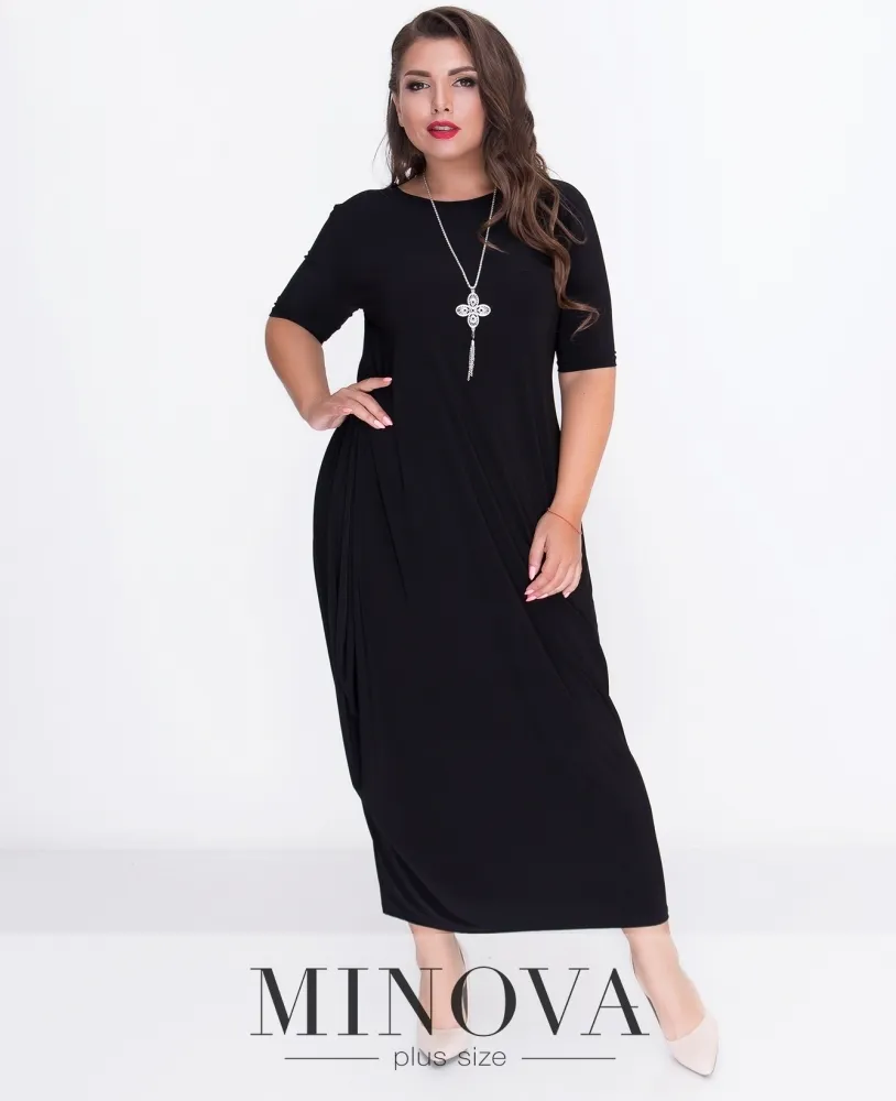 Платье 18-39-черный Minova