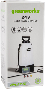 Опрыскиватель аккумуляторный садовый GREENWORKS GSP1250 24В,7.57 л,2.2 л/мин,без АКБ и ЗУ (5103507)