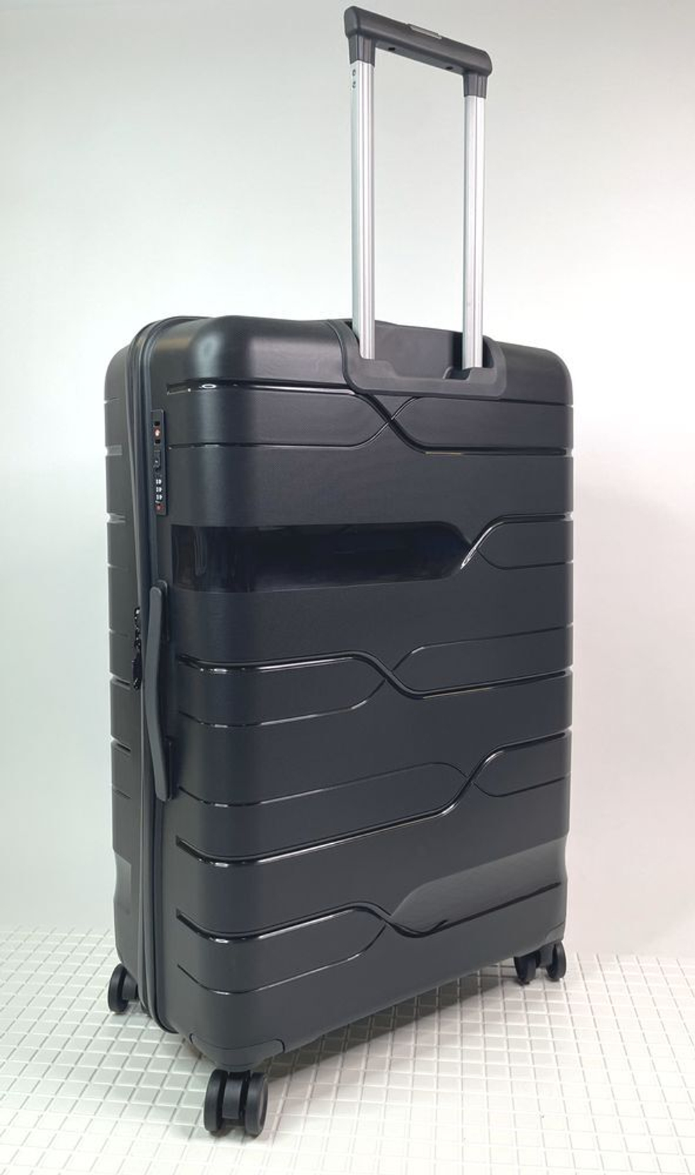 Большой чемодан Bon-Voyage PP One, Черный, L