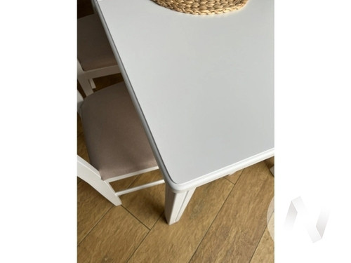 Стол раздвижной Квадро (белый)