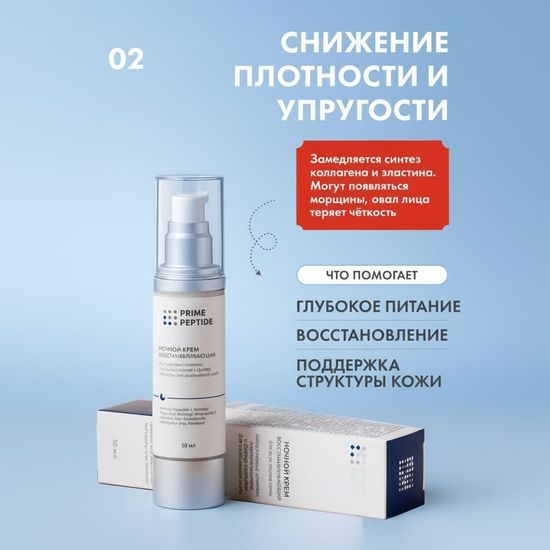 Крем ночной восстанавливающий "Prime Peptide"