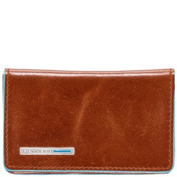 Чехол для визитных карт Piquadro Blue Square оранжевый телячья кожа (PP1263B2/AR)