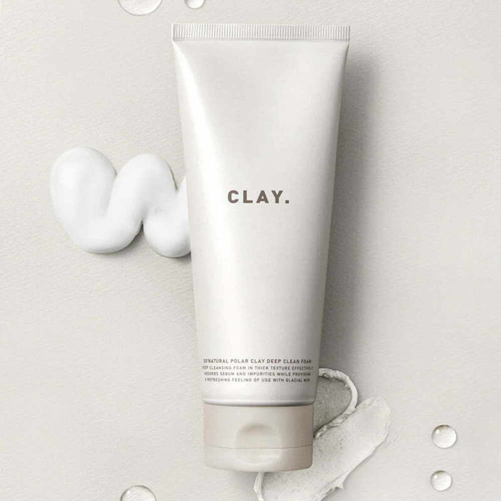 Кремовая пенка для умывания с глиной So Natural Polar Clay Deep Clean Foam Срок январь 2026