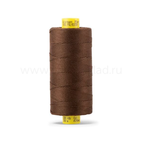 Нитка Gutermann Mara 30 (300 метров), 1 кат., для отстрочки | 694 кофейный