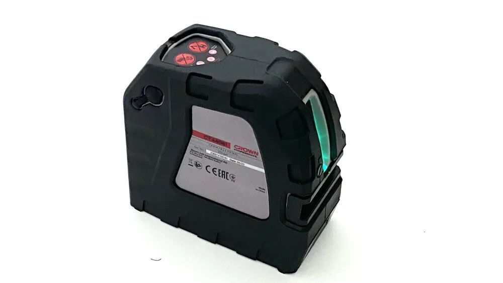 Лазерный уровень/нивелир CROWN CT44061 TB, 30м, аккумулятор, 2 зеленых луча