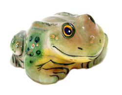 Фигурка"Большая жаба " из селенита 120-100-60 мм вес 560 гр.