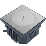 Лючок в пол 2 мод. (1 мод. 45х45 мм),  нержавеющая сталь,  IP65