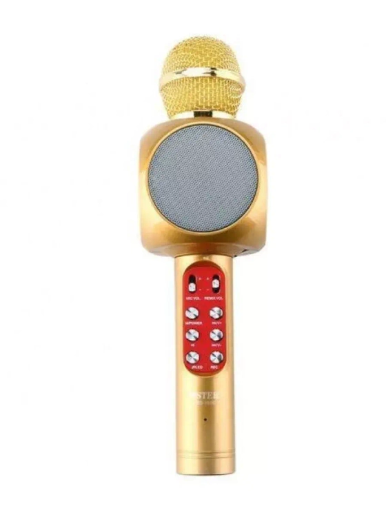 Караоке микрофон Wster WS-1816 золотой