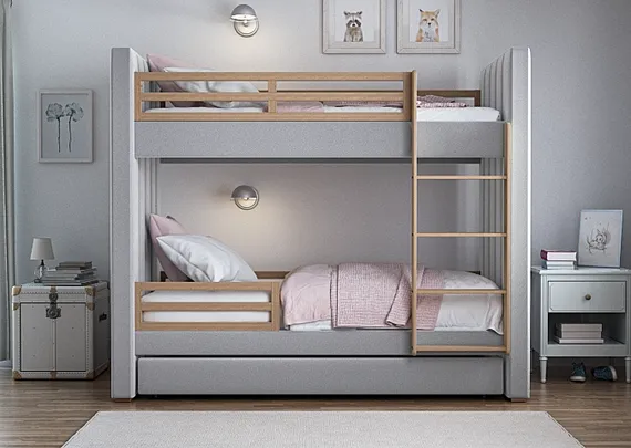 Кровать двухъярусная Cosy (серый)