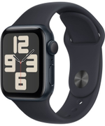 Часы Apple Watch SE (2023), ремешок черного цвета