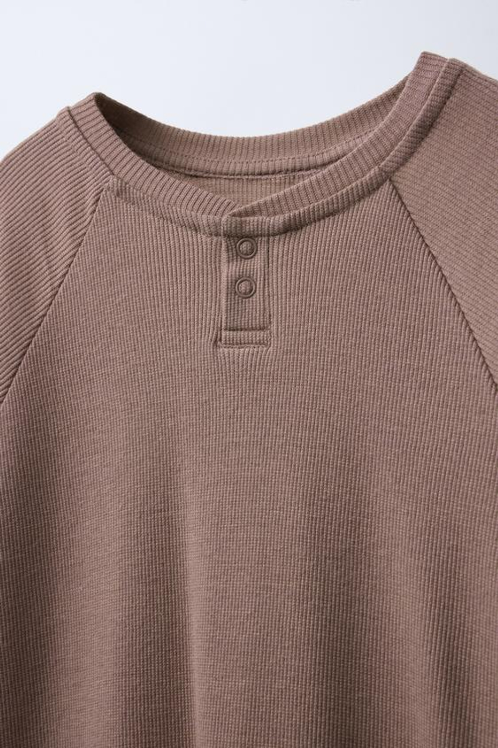 ZARA ПИЖАМА ИЗ СМЕСОВОЙ МЕРИНОСОВОЙ ШЕРСТИ, КОРИЧНЕВЫЙ