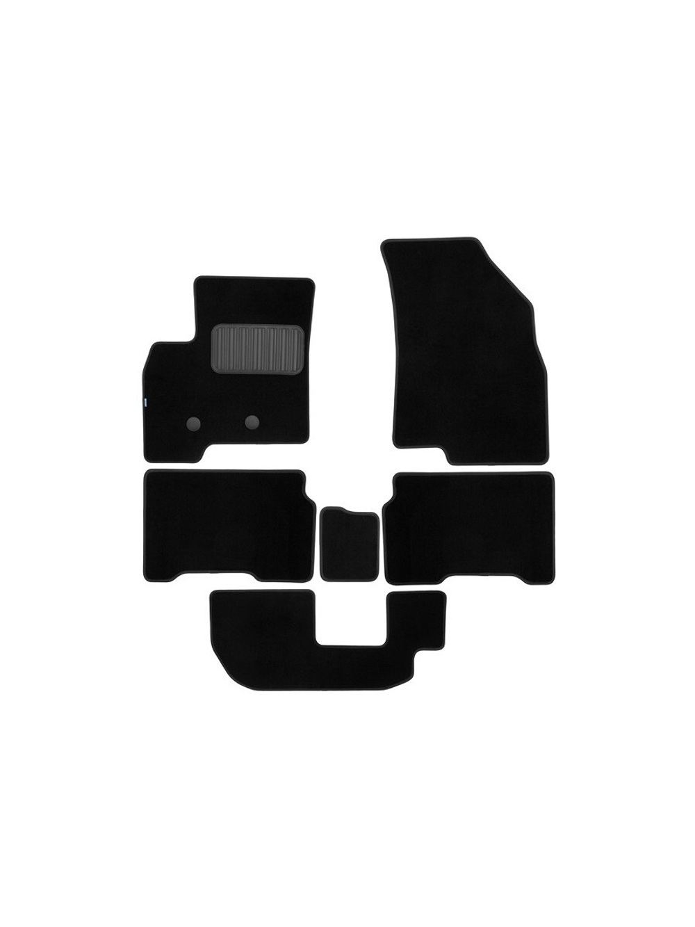 Коврики в салон для CHERY TIGGO 8 PRO E+ 2023- кроссовер, 6шт. (текстиль) KLEVER0306303422110KH