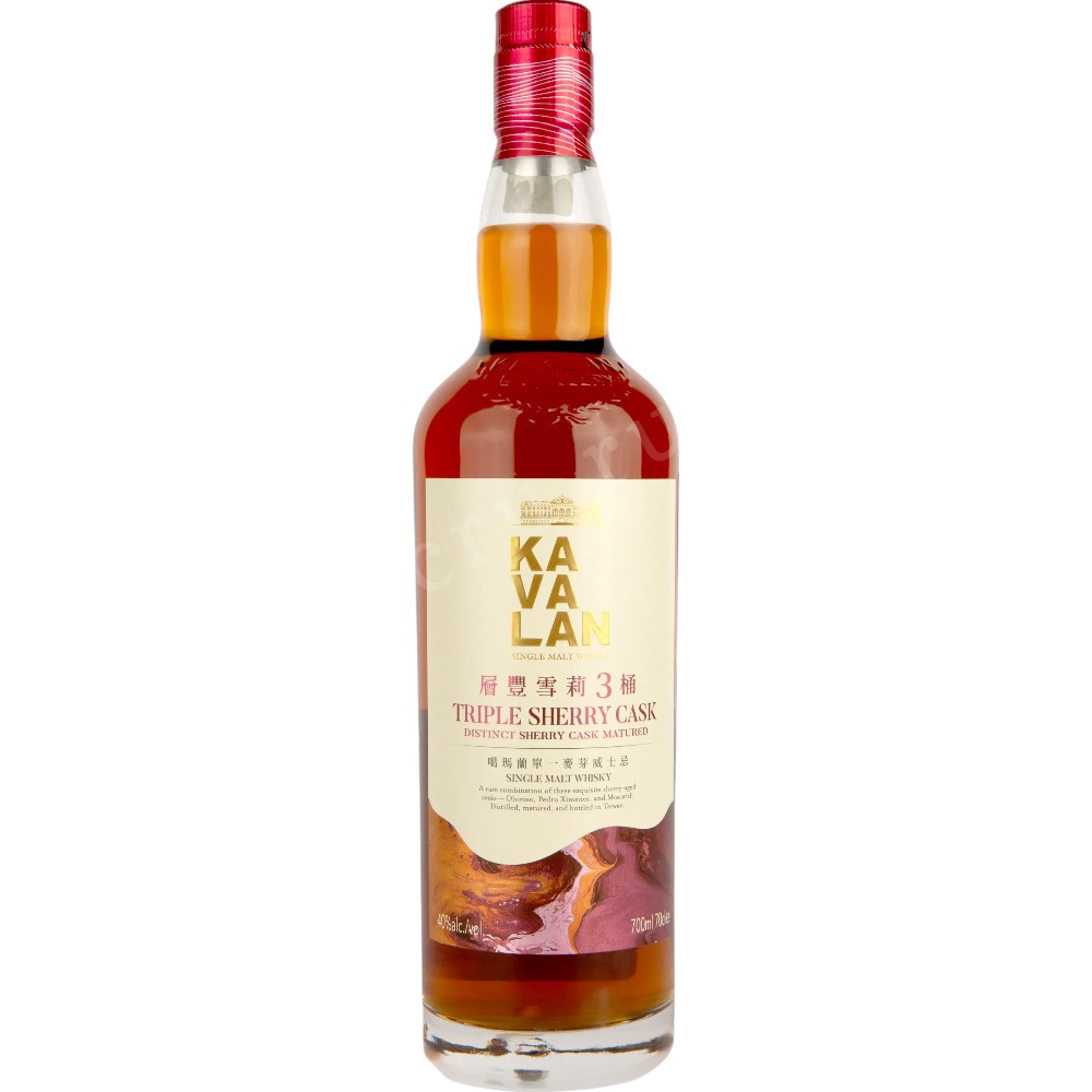 Виски Kavalan Triple Sherry Cask Single Malt 0,7 л. В подарочной коробке
