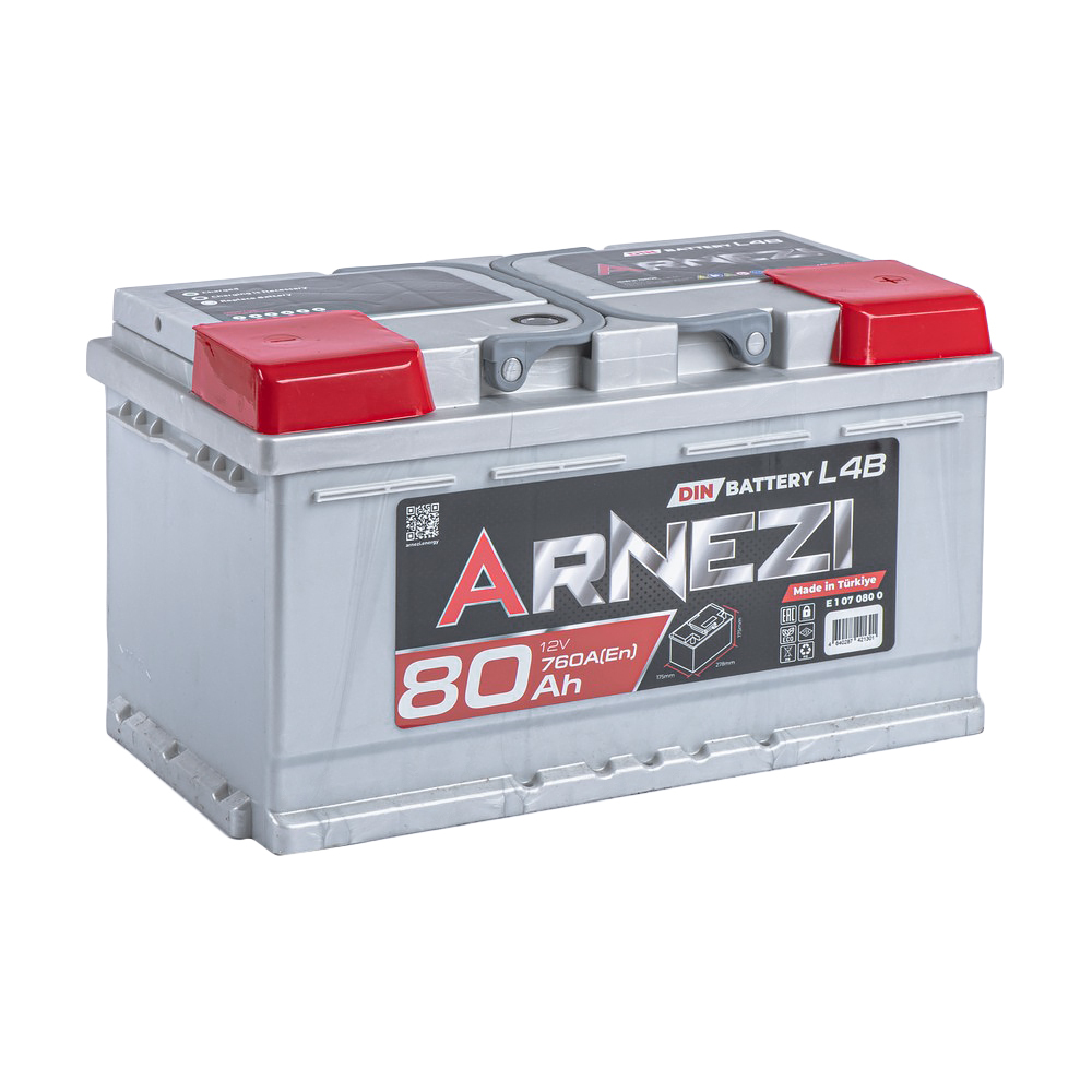 Аккумулятор ARNEZI DIN SMF 80 А/ч обратный R+ 315x175x175 L4B EN 760 А