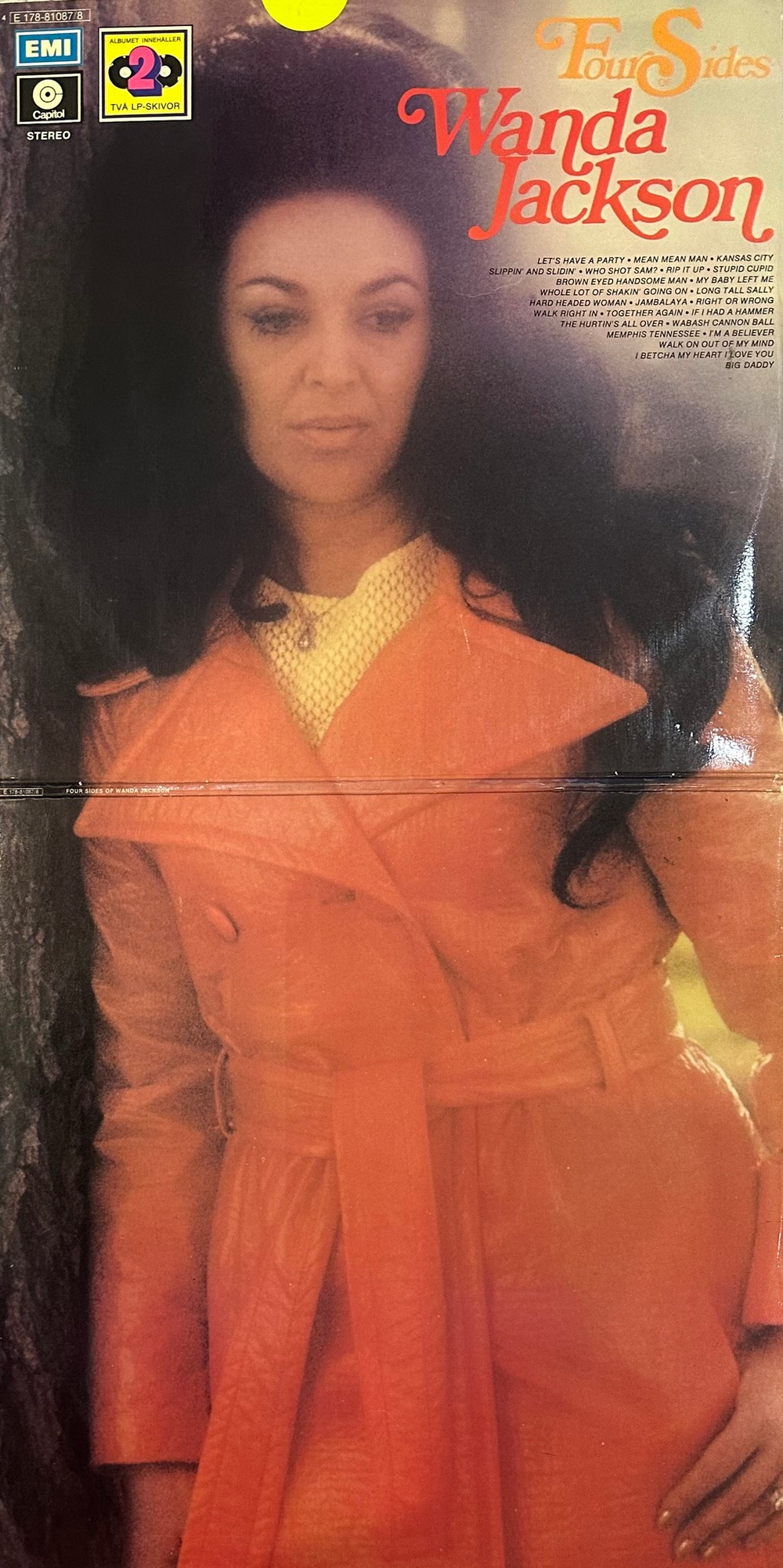 Wanda Jackson - Four Sides (Швеция 1972г.) 2LP