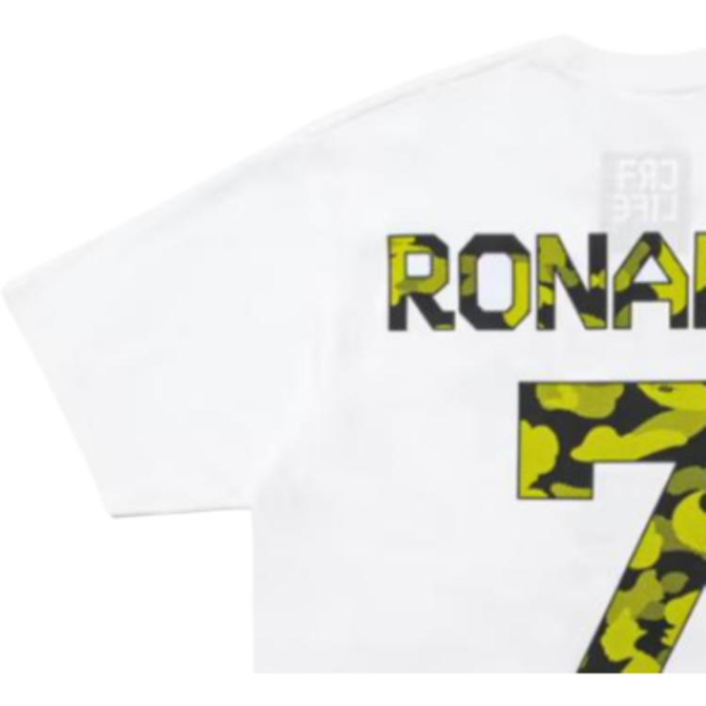 A Bathing Ape Bathing Ape Cr7 Life Футболка Regular Sleeve Bap Ss26 104 белый