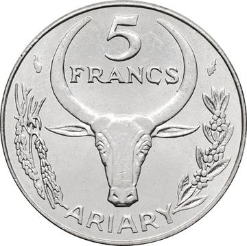 5 франков 1984 Мадагаскар