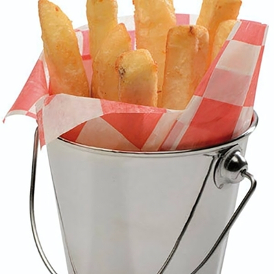 Ведро для картофеля фри «Ведро»;сталь нерж.;330мл;D=90,H=85мм;металлич. (Цвет: серебристый)