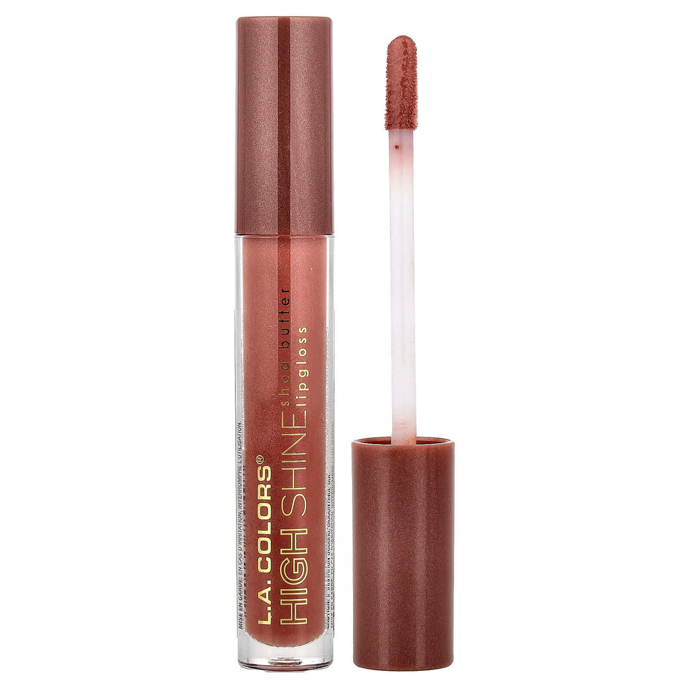 L.A. Colors, High Shine, блеск для губ с маслом ши, CLG949 свежесть, 4 г (0,14 унции)